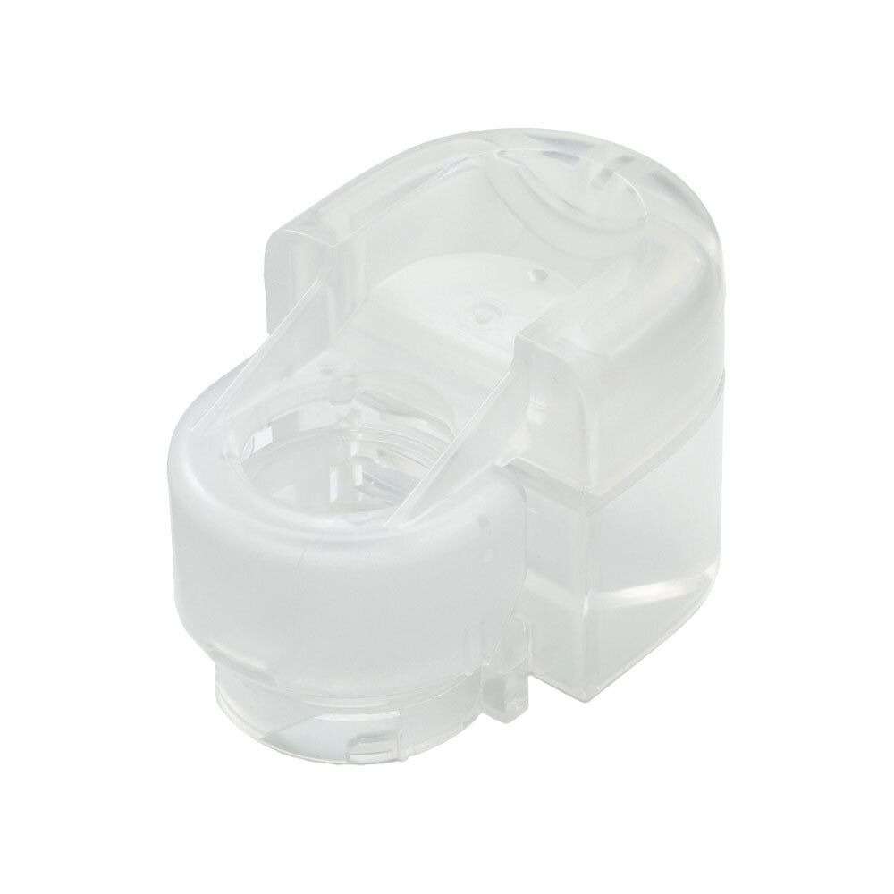 Récipient à médicament transparent pour nébuliseur, en plastique.