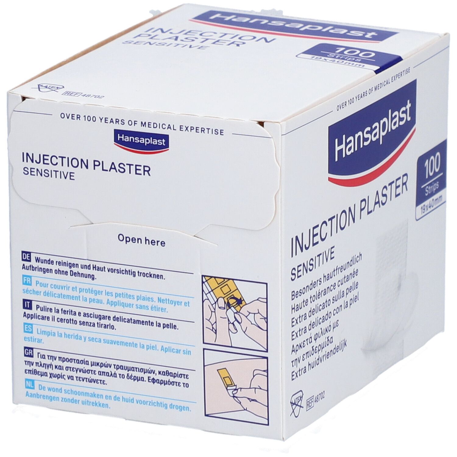Hansaplast MED Injection Plaster Sensitive 19 x 40 mm