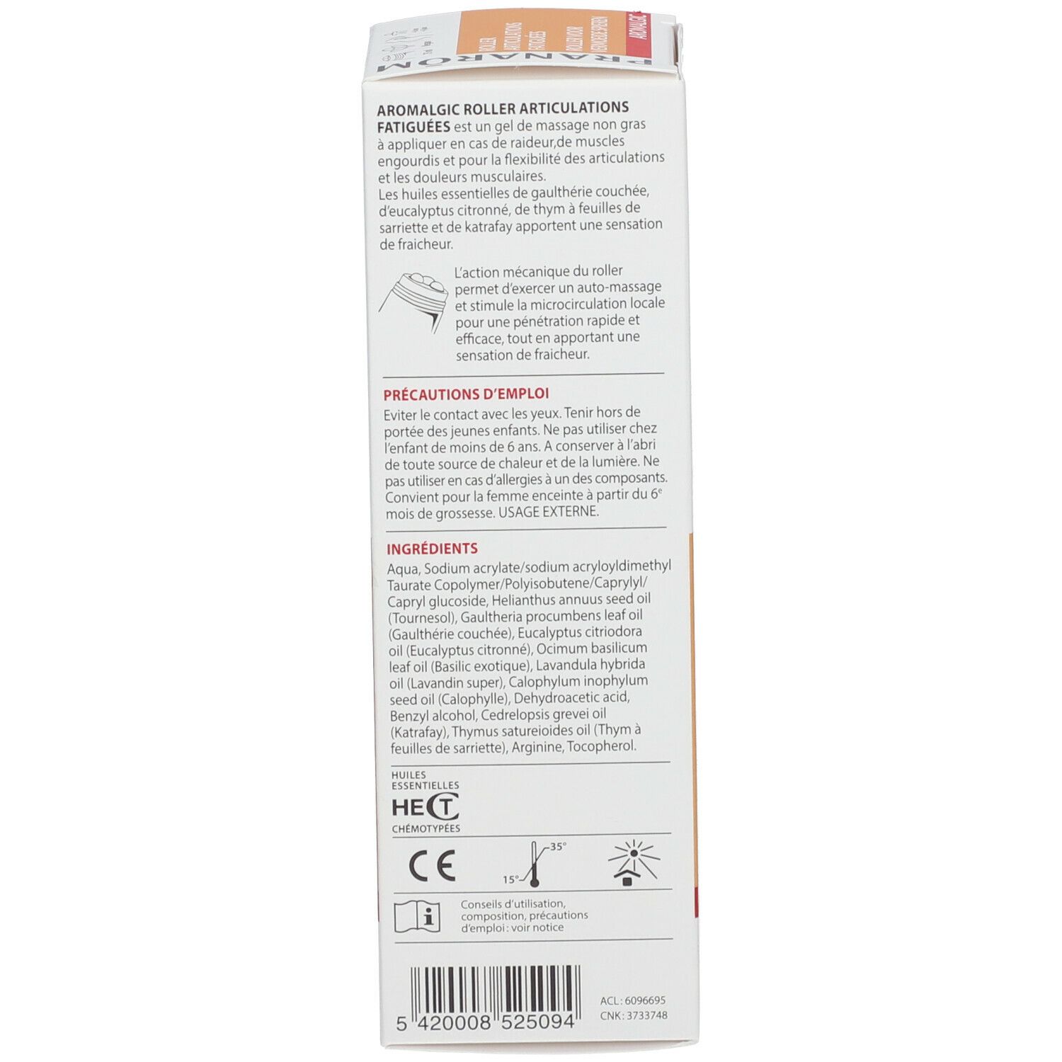 Pranarom Aromalgic Roller Articulations Fatiguées