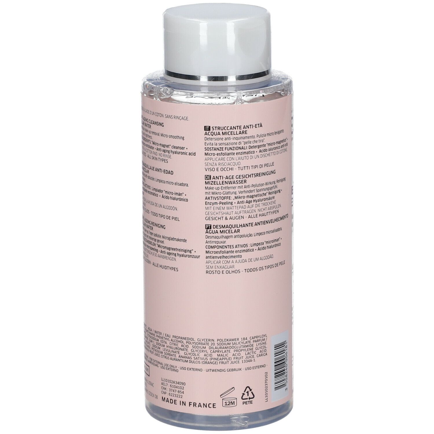 Lierac EAU MICELLAIRE démaquillage anti-âge 400 ml - Redcare Pharmacie
