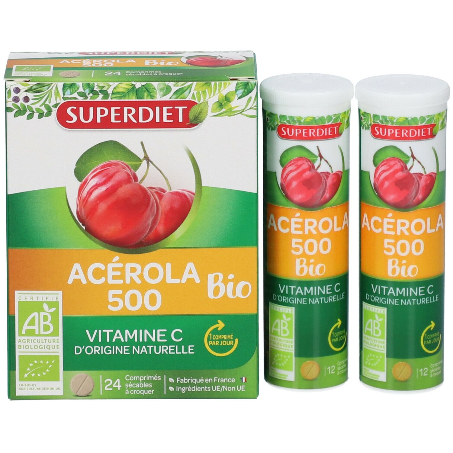 ACÉROLA 500 BIO - 24 comprimés à croquer