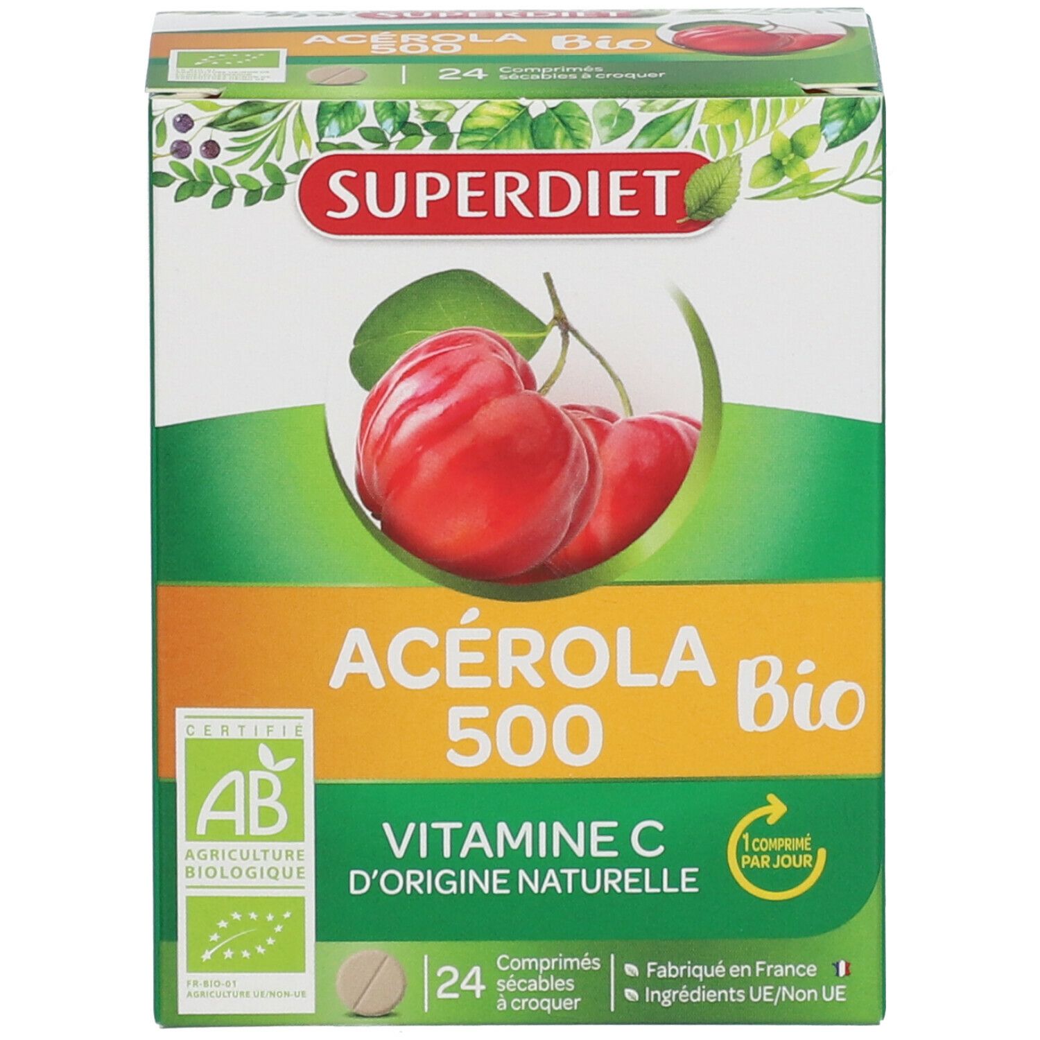 ACÉROLA 500 BIO - 24 comprimés à croquer