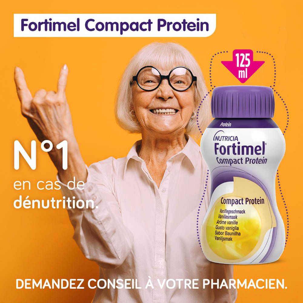 Fortimel® Compact Protein Goût Fruits Rouges Sensation Fraîcheur