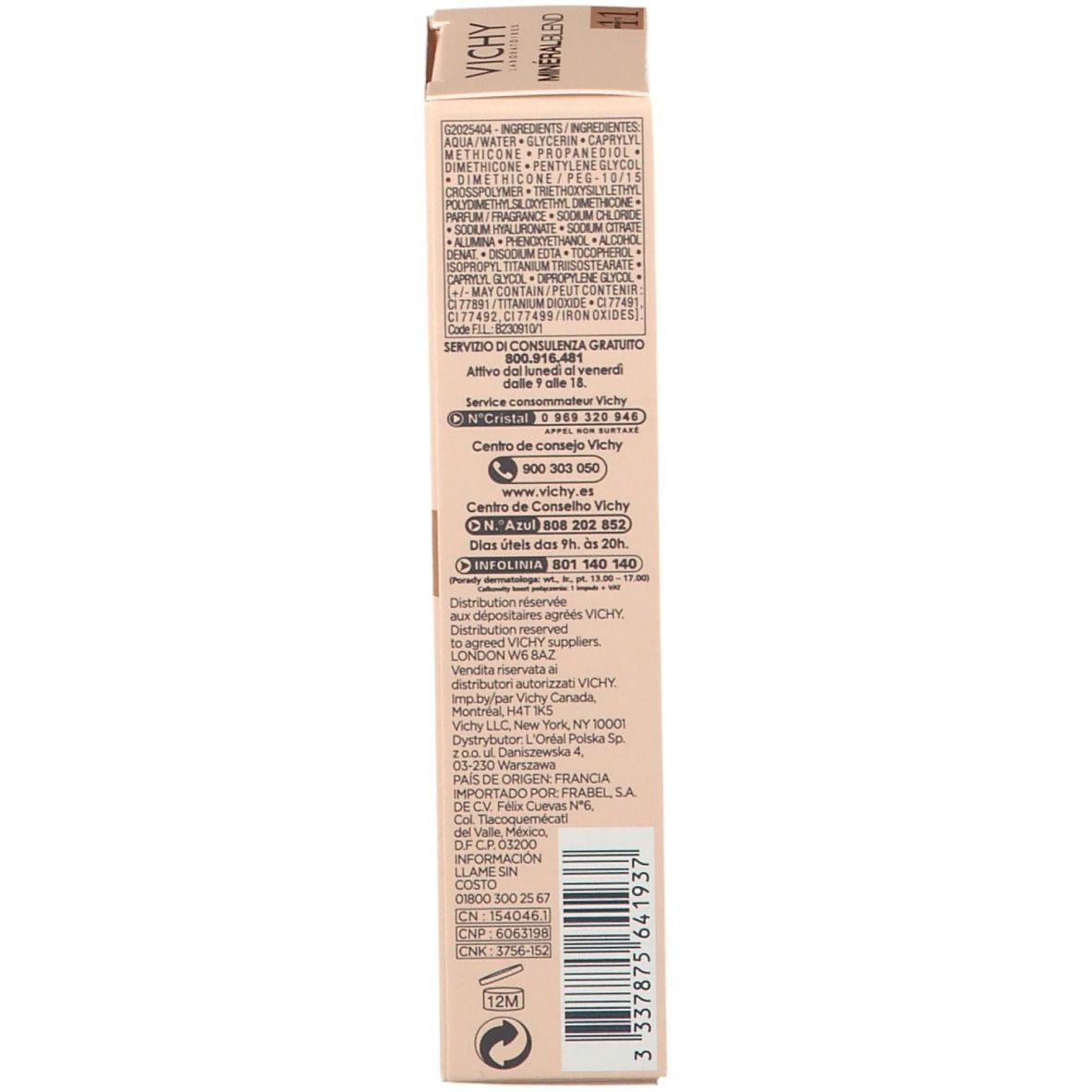 Vichy Minéralblend Fond de Teint Hydratant 11 Granite
