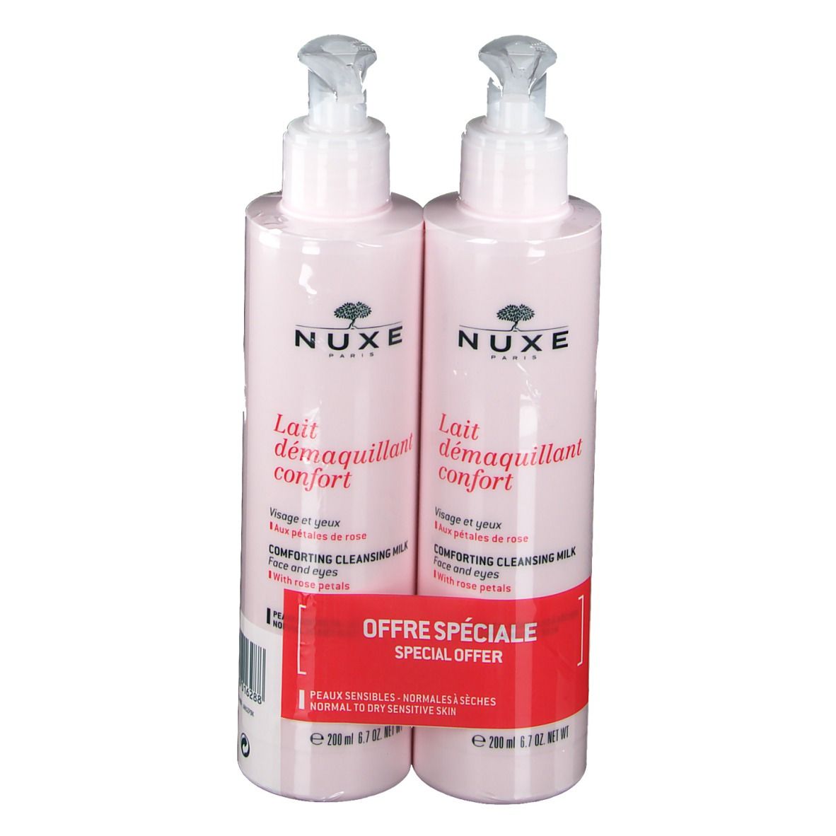 Nuxe Lait démaquillant Confort aux Pétales de Rose
