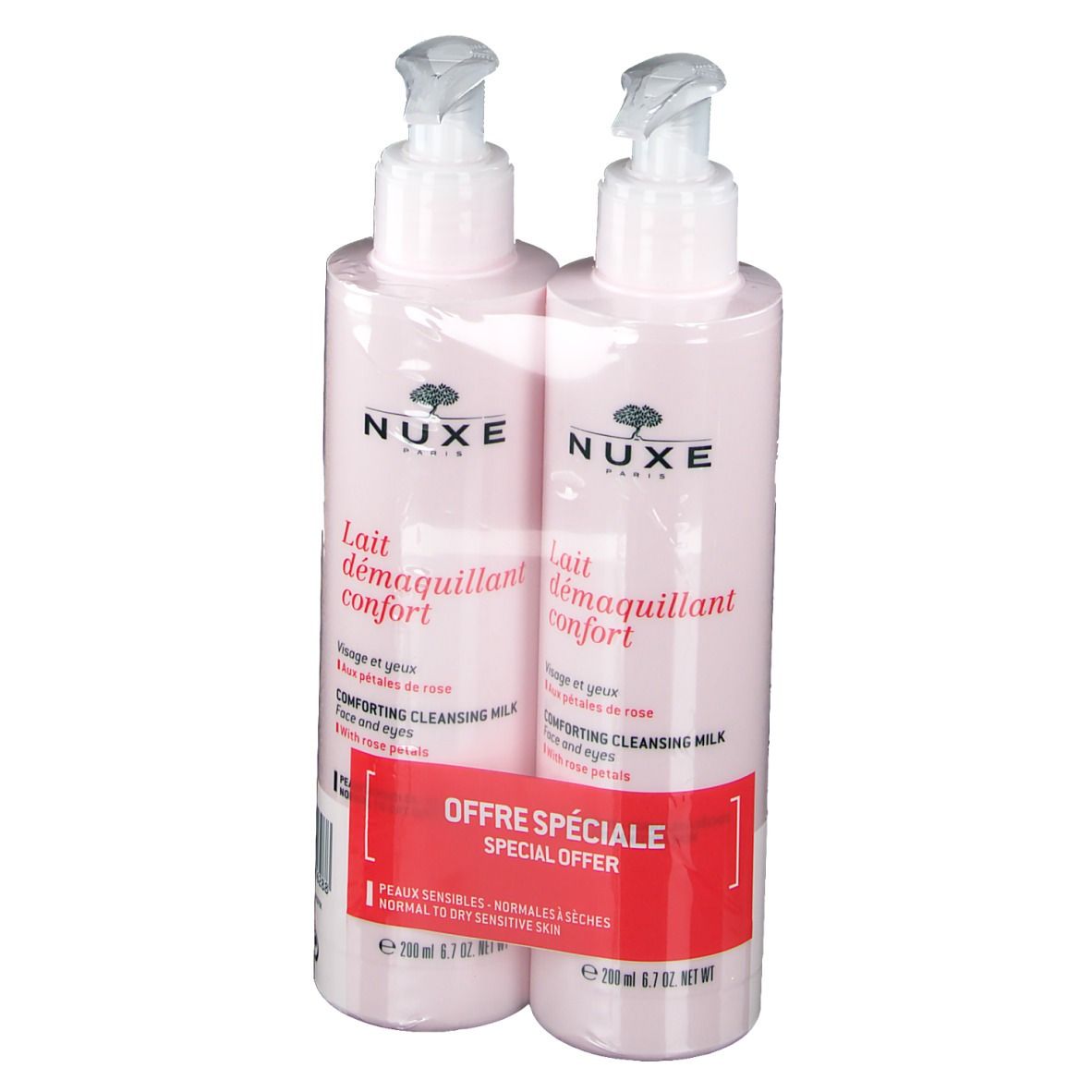 Nuxe Lait démaquillant Confort aux Pétales de Rose