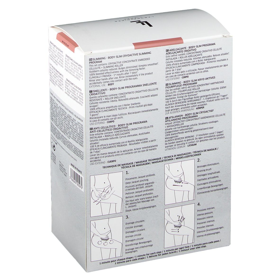 LIERAC BODY-SLIM Programme cryoactif cellulite incrustée