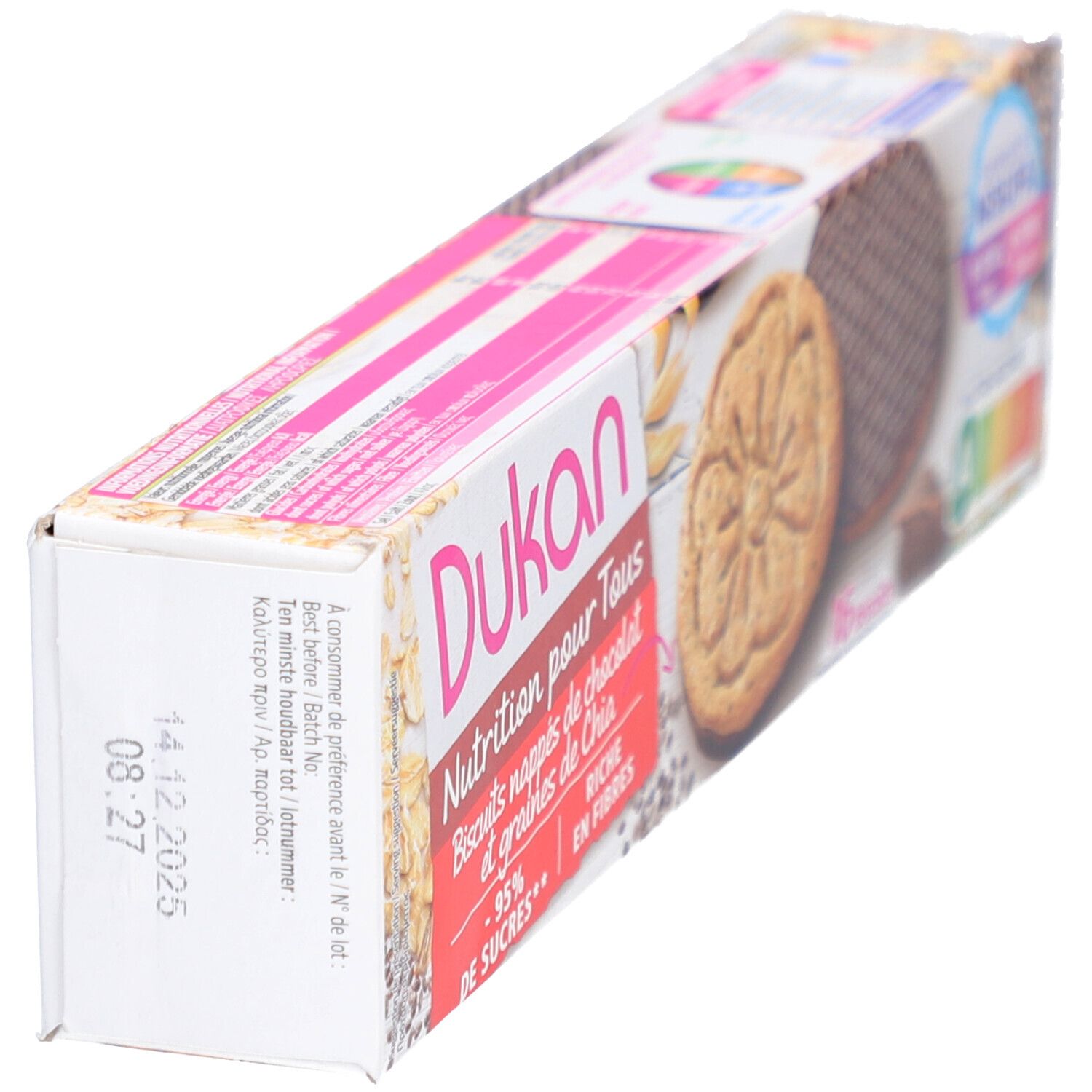 Dukan® Biscuits nappés de chocolat et graines de Chia