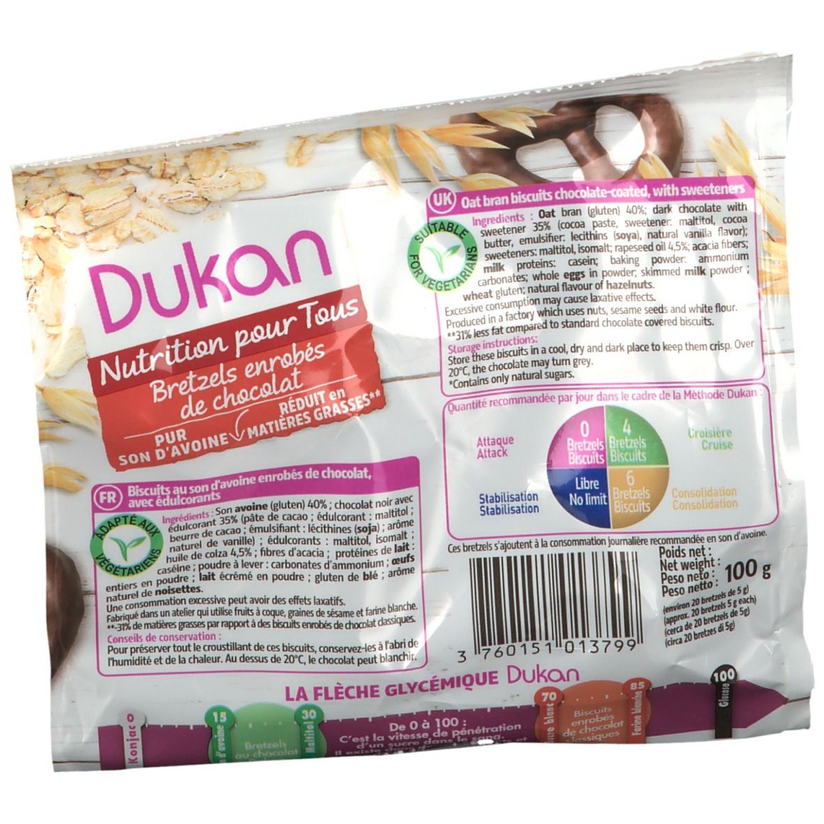 Dukan Bretzels Chocolat
