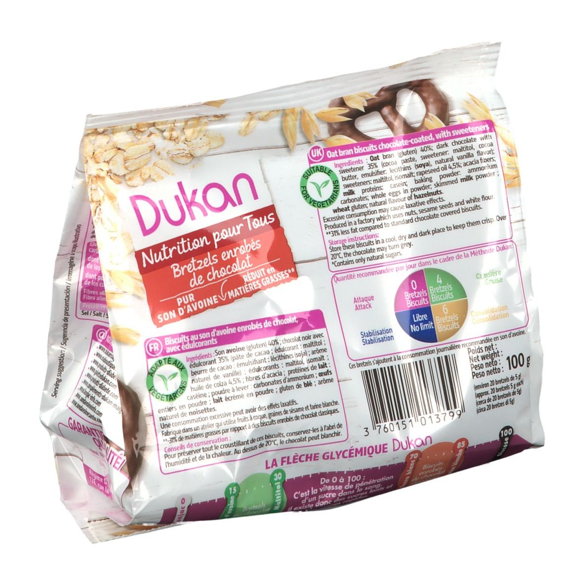 Dukan Bretzels Chocolat
