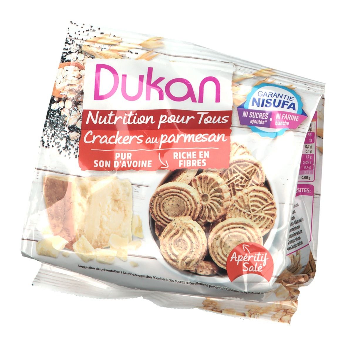 Dukan Mini sablés au Parmesan et graines