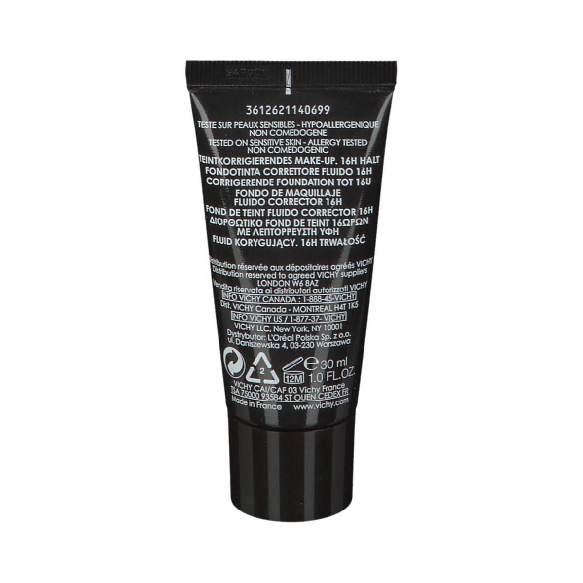 VICHY Dermablend Fond de Teint Fluide Correcteur 85 Chocolat