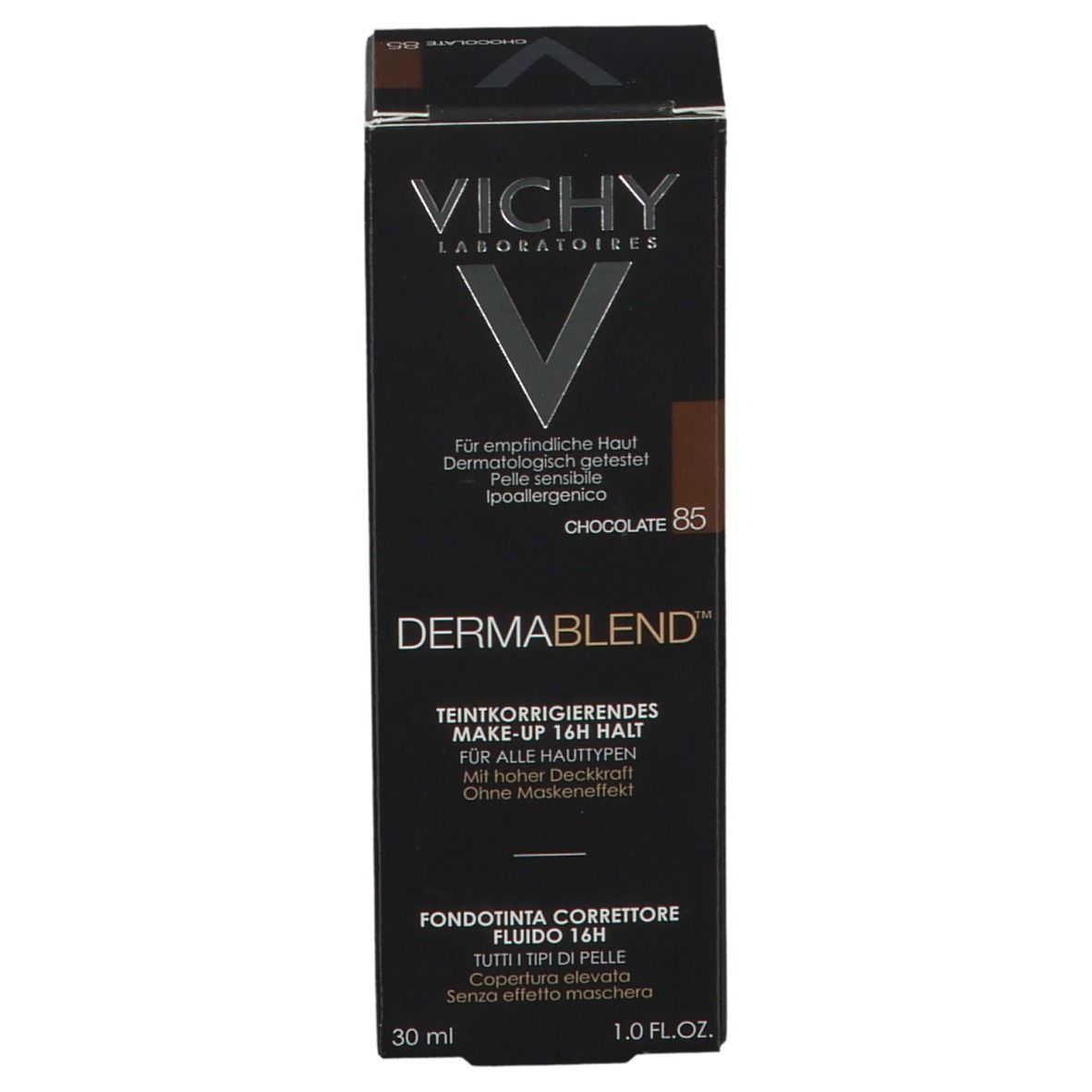 VICHY Dermablend Fond de Teint Fluide Correcteur 85 Chocolat
