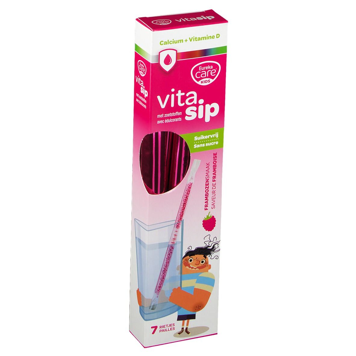 Eureka Care® Vitasip Calcium + Vitamine Framboise