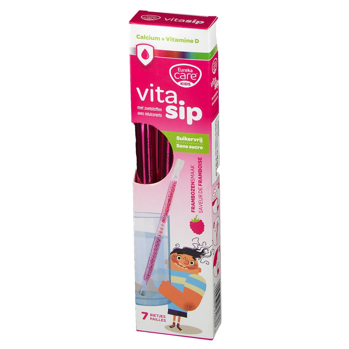 Eureka Care® Vitasip Calcium + Vitamine Framboise