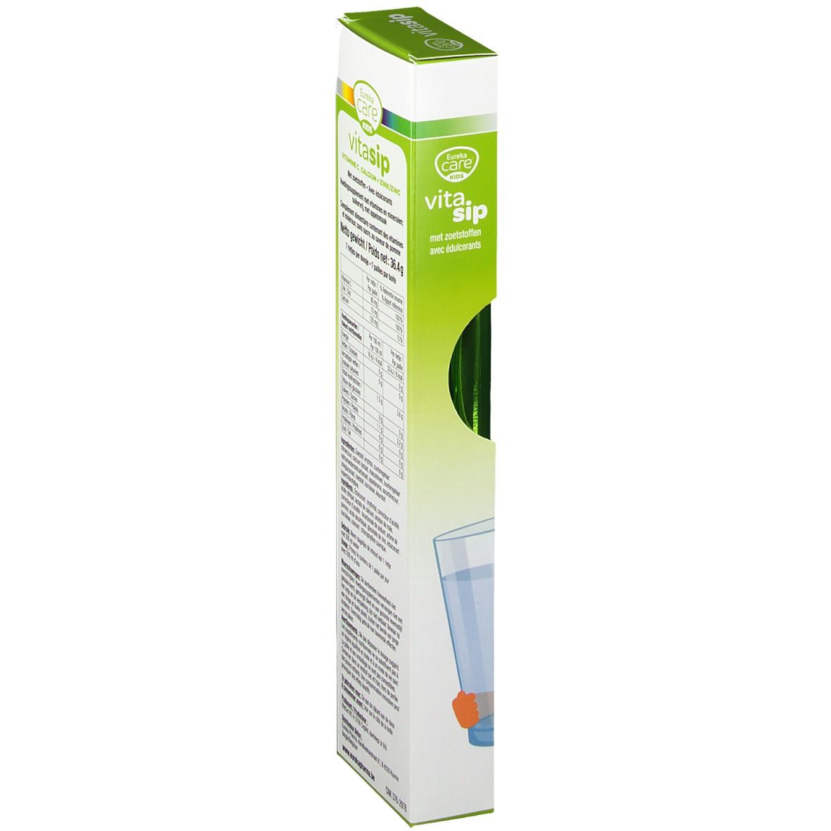 Eureka Care® Vitasip Vitamine C, Calcium + Zinc Pomme