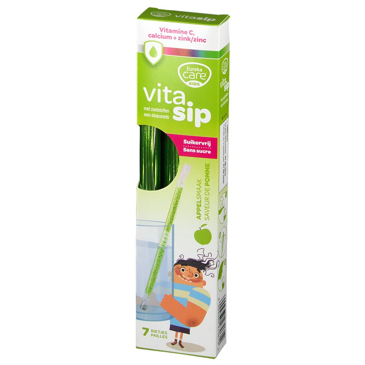 Eureka Care® Vitasip Vitamine C, Calcium + Zinc Pomme