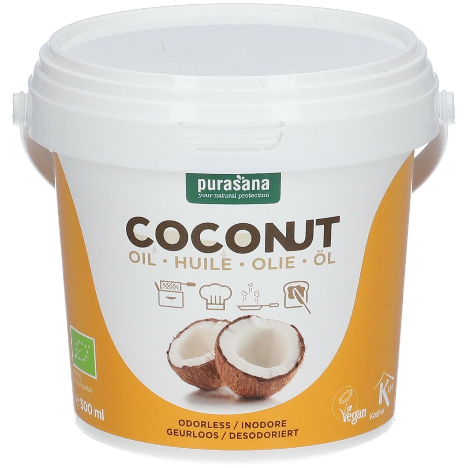 Purasana® Huile de noix de coco désodorisée
