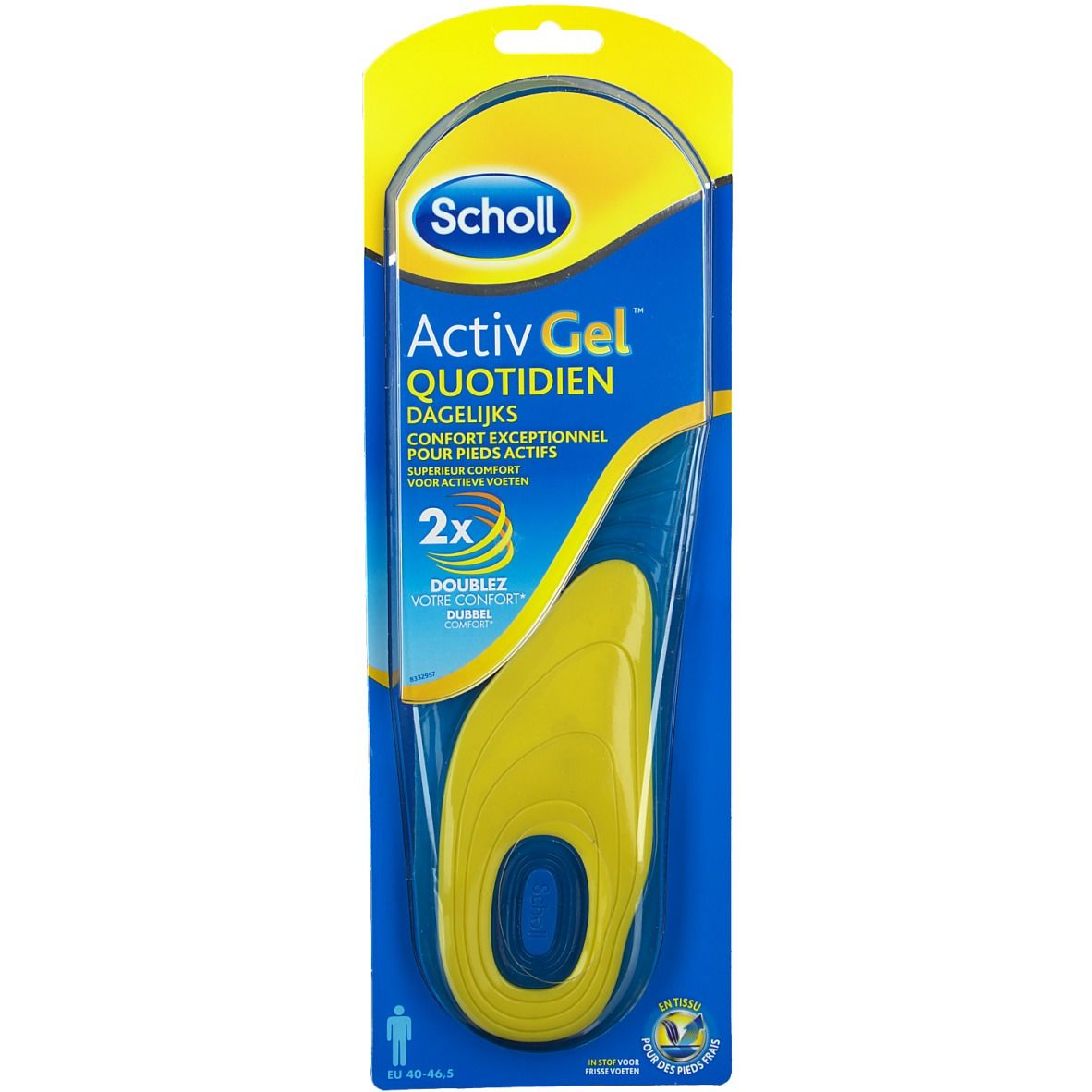 Scholl ActivGel Semelles Quotidien Homme