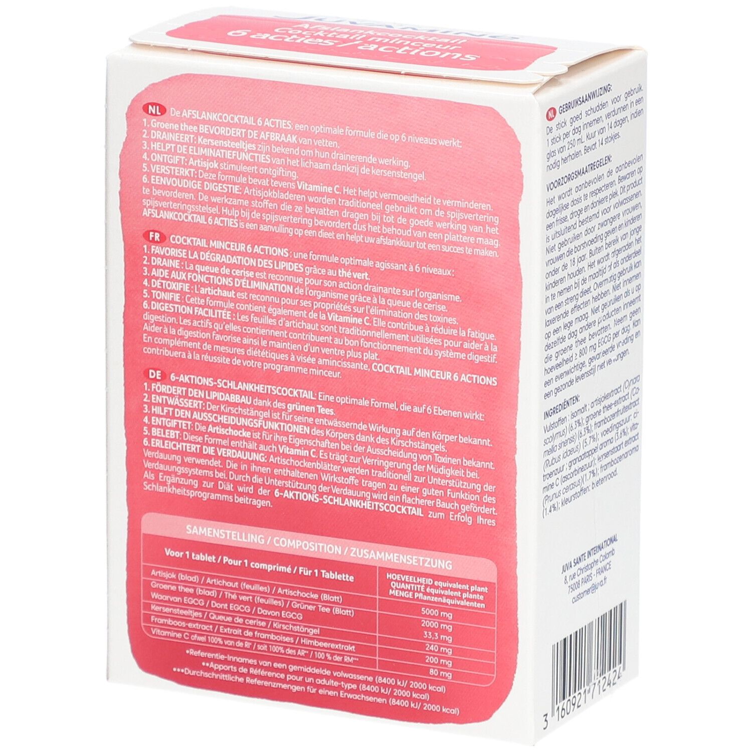 Juvamine Cocktail Minceur 6 Actions