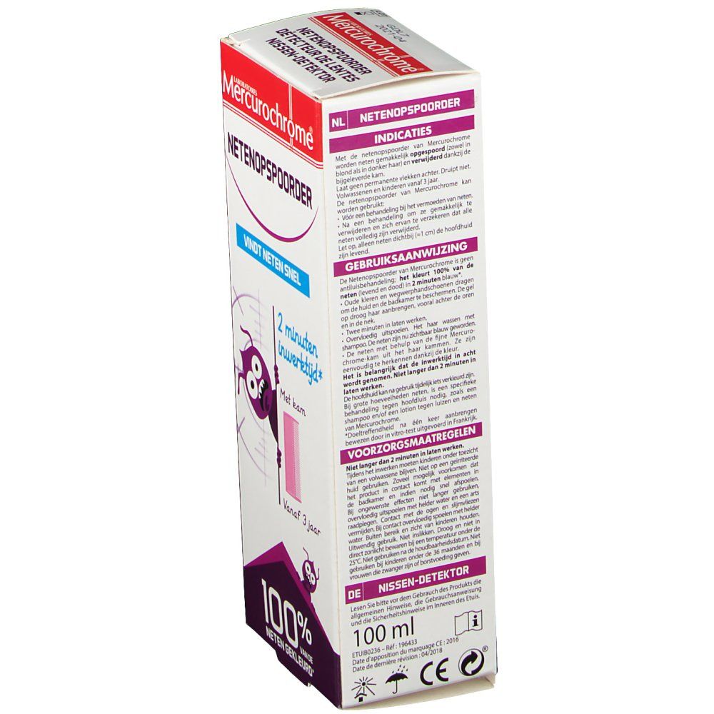 Mercurochrome® Detecteur de Lentes