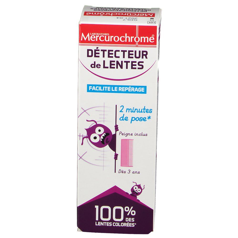 Mercurochrome® Detecteur de Lentes