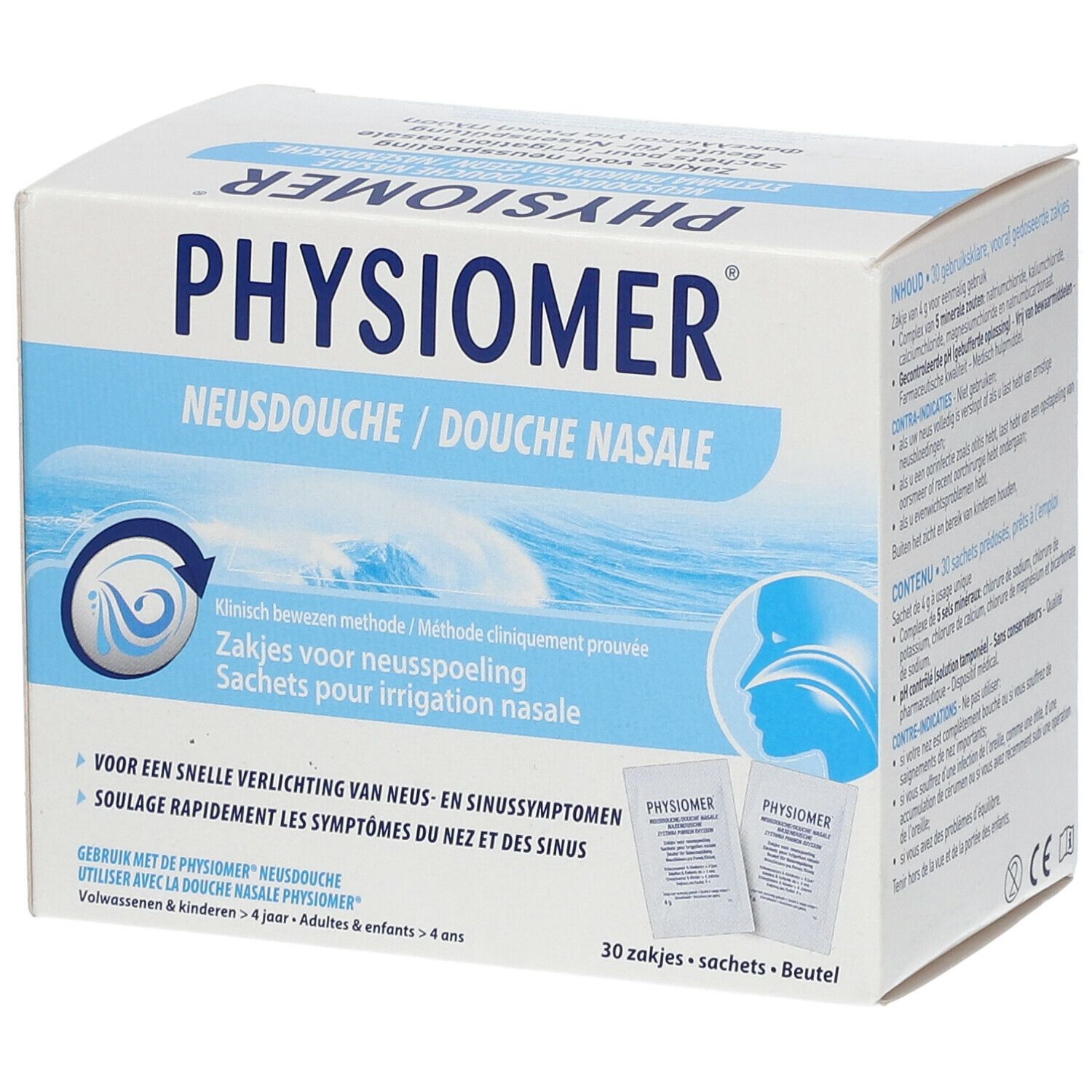 Physiomer Douche Nasale Sachets pour Irrigation Nasale