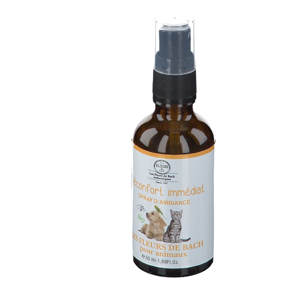 Elixirs & Co Les Fleurs de Bach Spray d'Ambiance Réconfort Immédiat Animaux