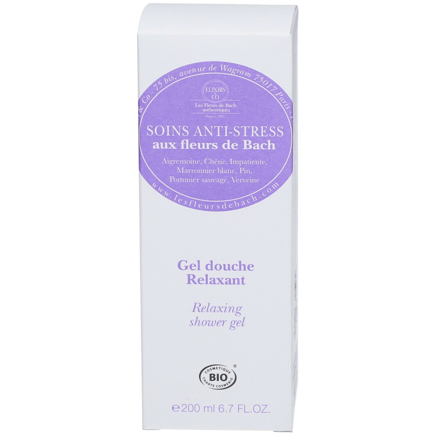 ELIXIRS & CO Les Fleurs de Bach Gel douche anti-stress