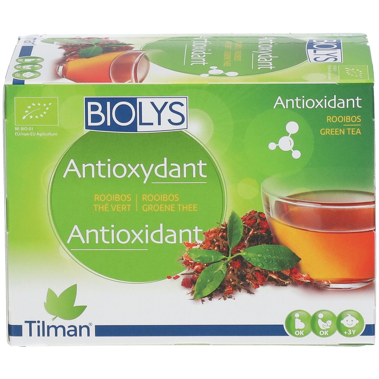 Biolys Thé Antioxydant Rooibos - Thé Vert 24 pc(s) - Redcare Pharmacie
