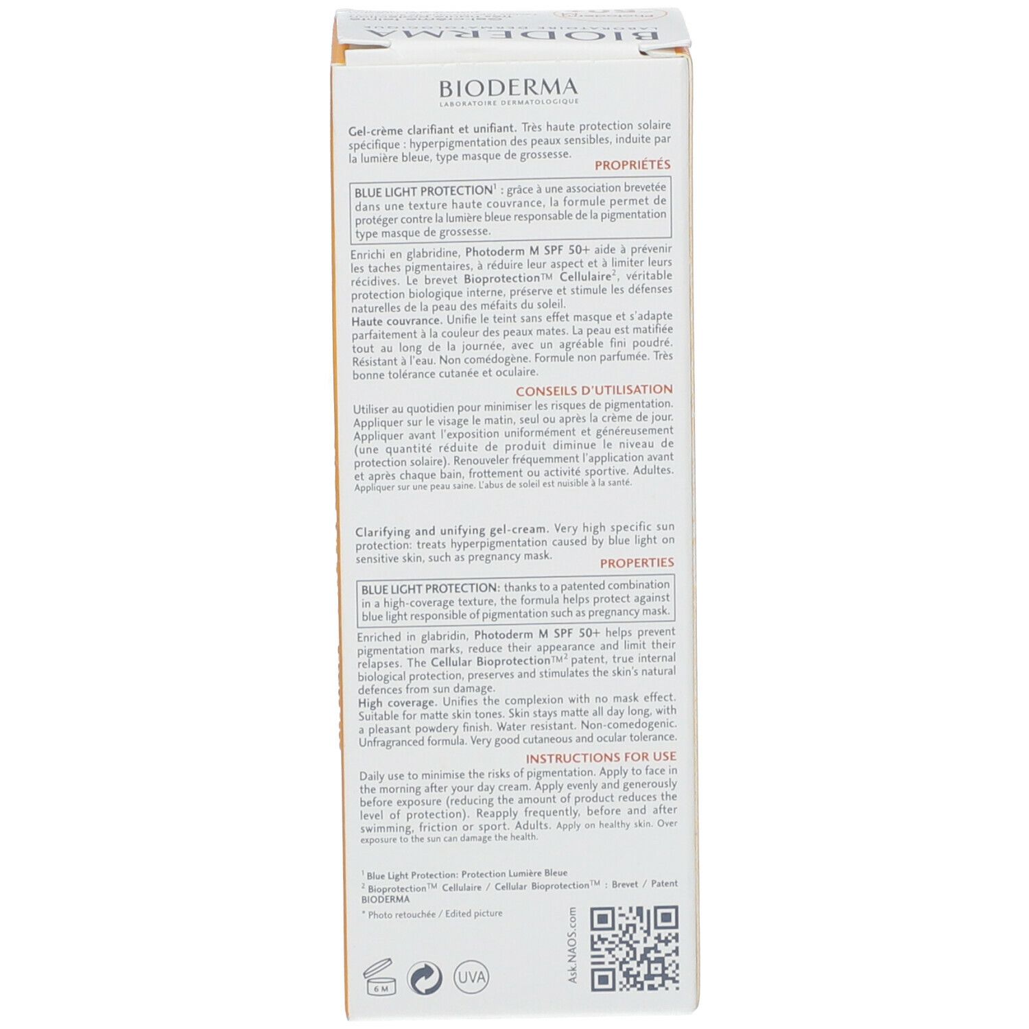 BIODERMA Photoderm M Gel-Crème Clarifiant Dorée SPF 50+