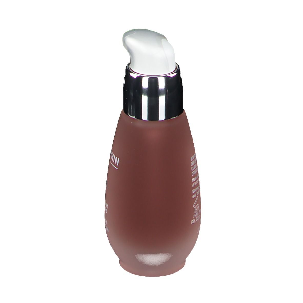 Sérum anti-rougeurs. Flacon pompe. Marque DARPHIN, nom INTRAL. Texte: Sérum apaisant anti-rougeurs, Redness Relief Soothing Serum.