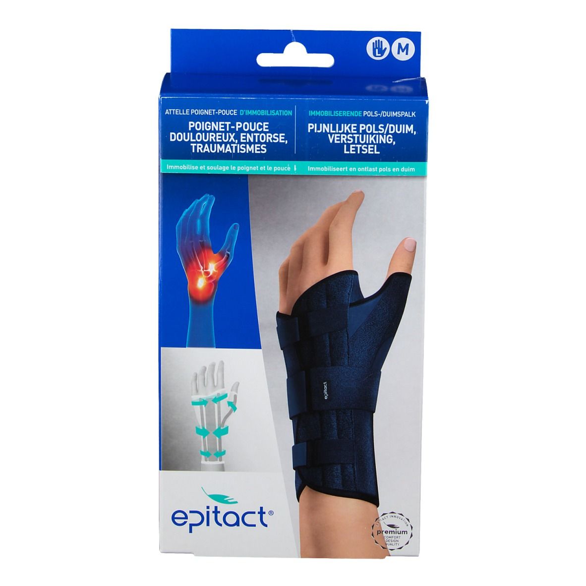 EPITACT Attelle Poignet-Pouce d'Immobilisation Gauche M