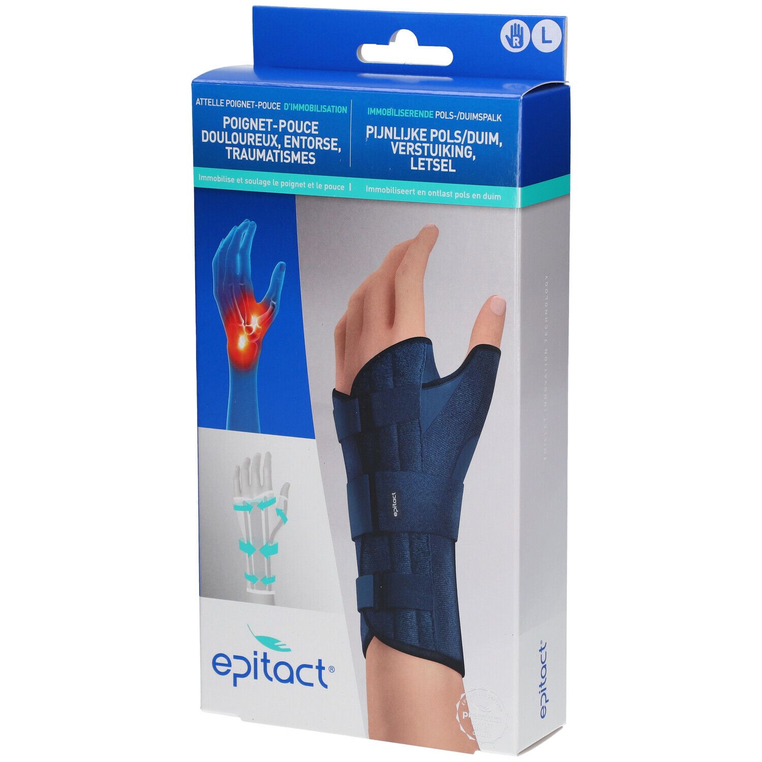 EPITACT Attelle Poignet-Pouce d'Immobilisation Droite L