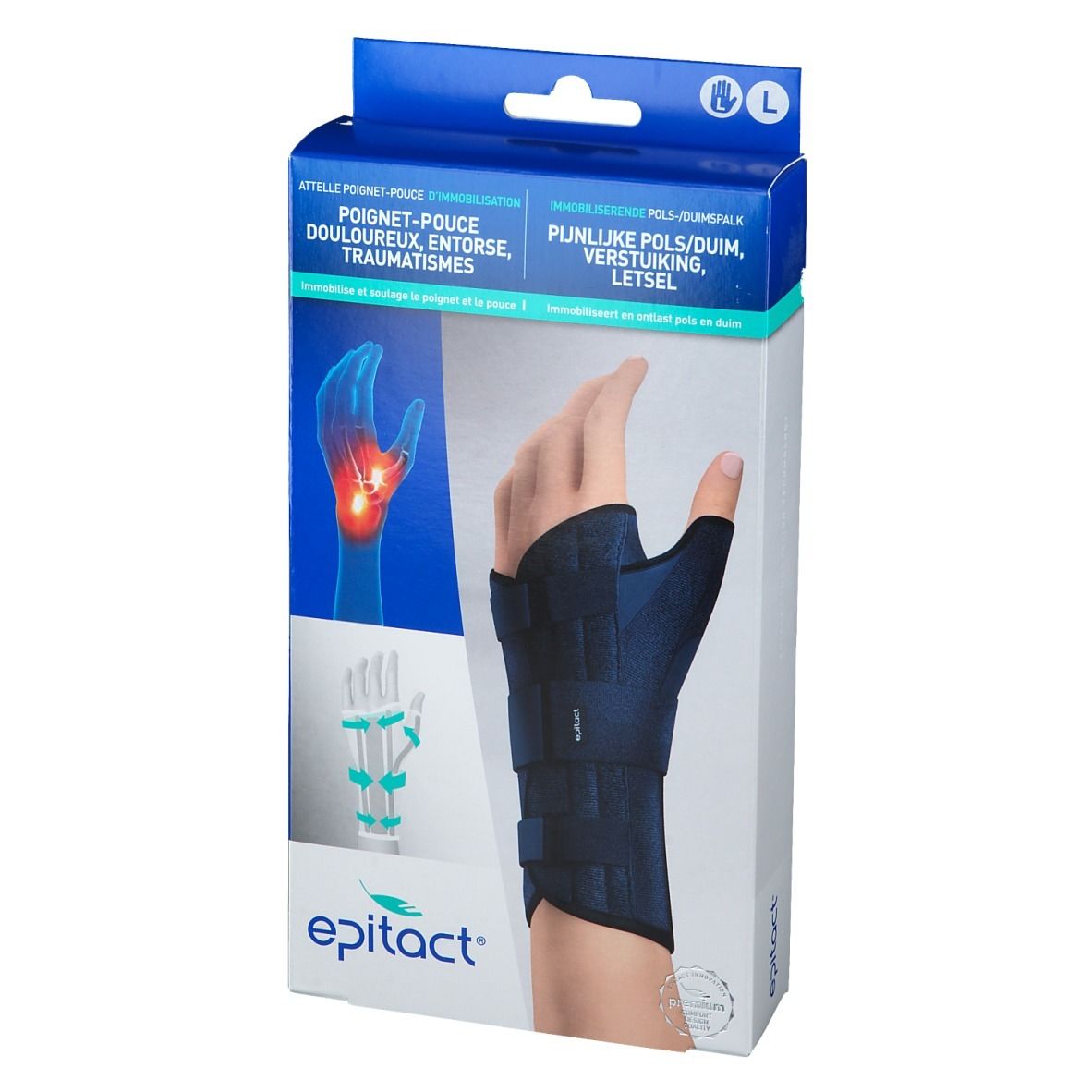 EPITACT Attelle Poignet-Pouce d'Immobilisation Gauche L