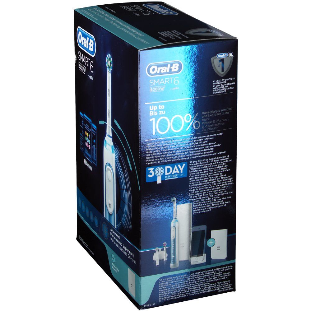 Oral-B Smart 6200 W Blue Brosse À Dents Électrique
