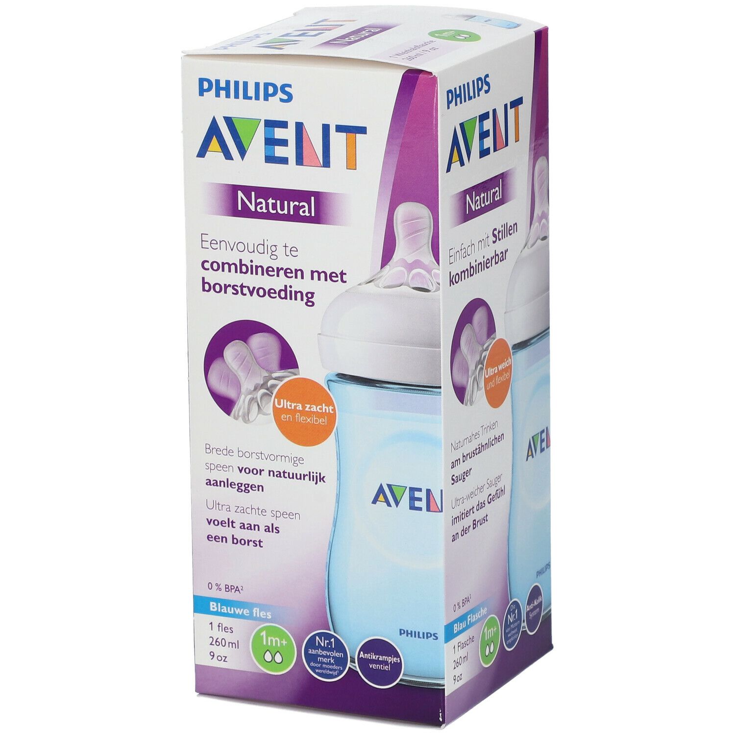 PHILIPS AVENT BIBERON NATURAL 260 ML