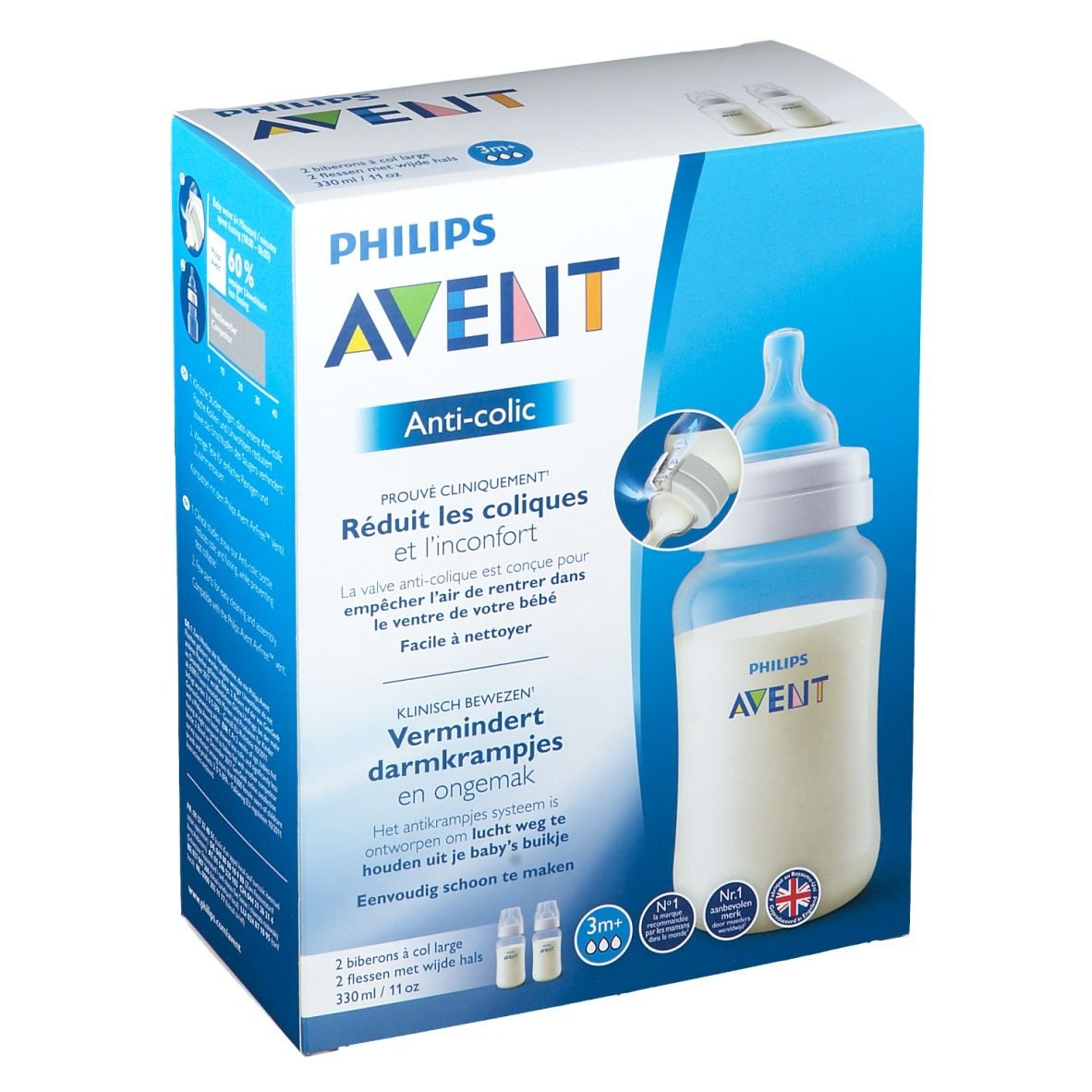 Philips AVENT Biberon Anti-colic 330 ml 2x330 ml - Redcare Pharmacie