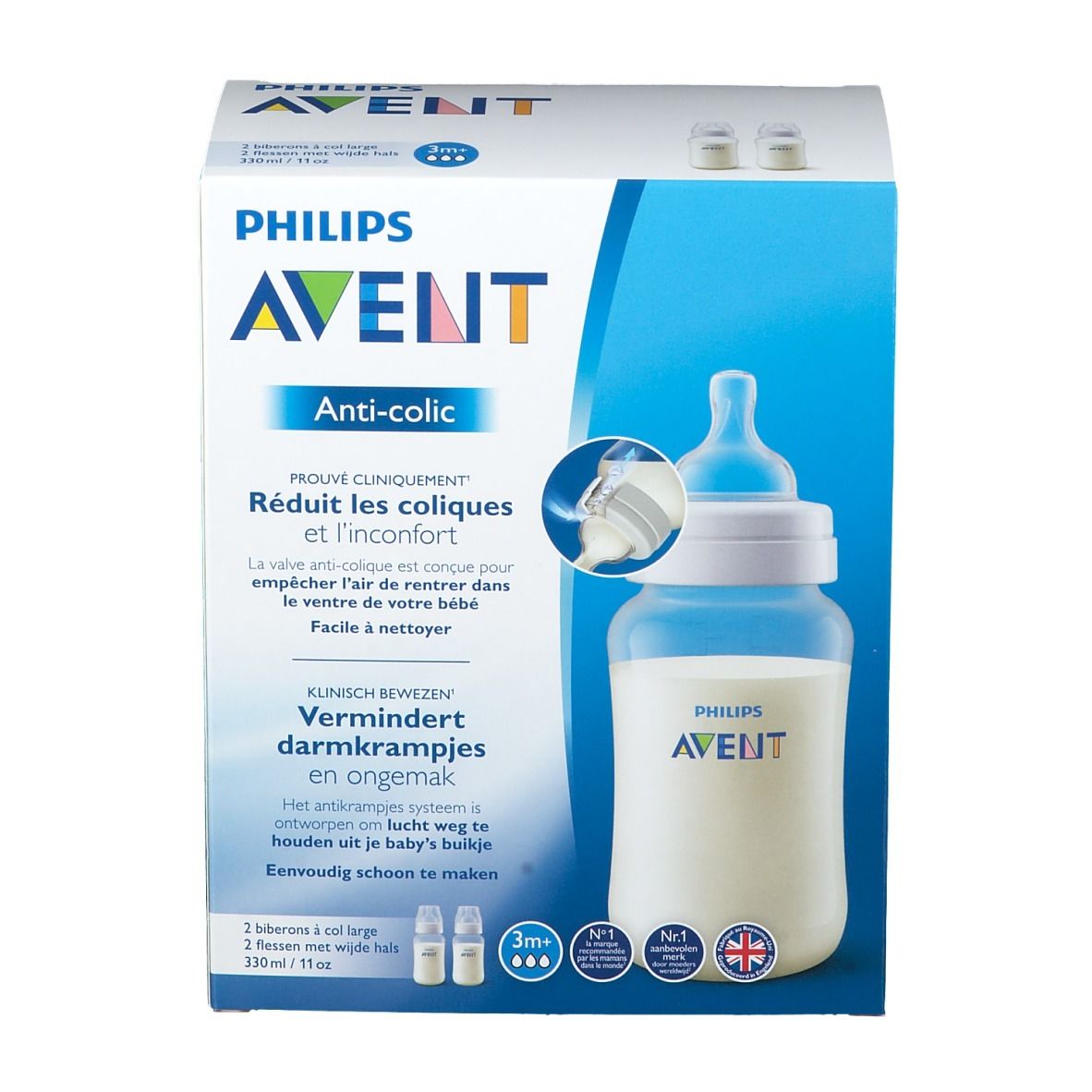Philips AVENT Biberon Anti-colic 330 ml 2x330 ml - Redcare Pharmacie
