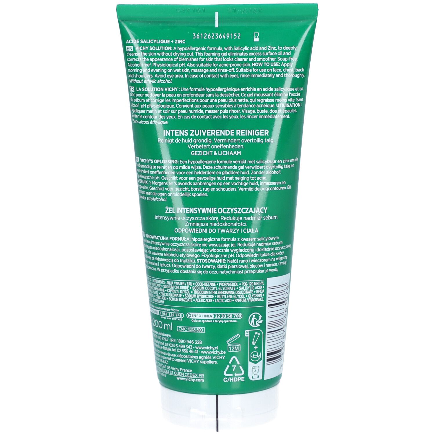 Normaderm Phytosolution Gel Purifiant Intense 200 ml
