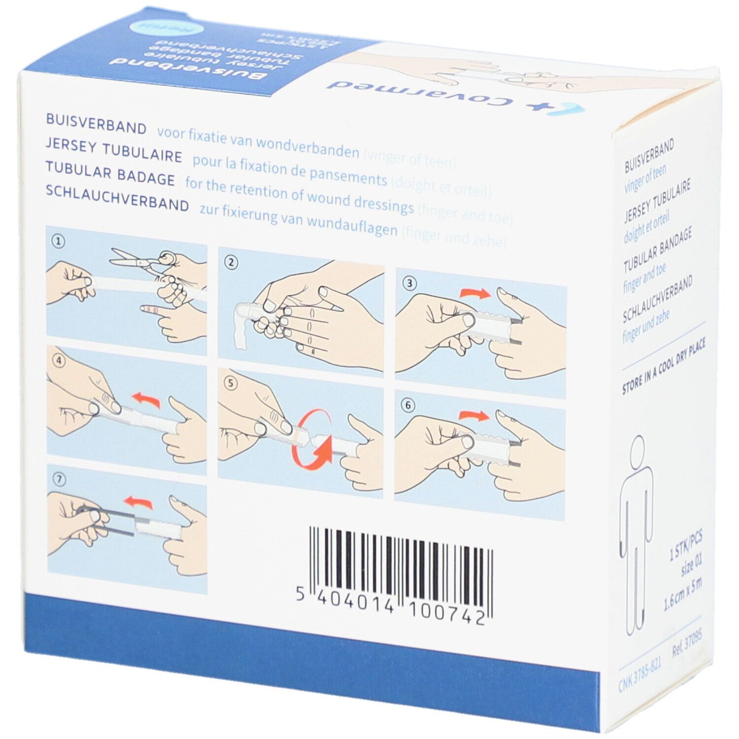Covarmed Jersey tubulaire 1,5 cm x 5 m