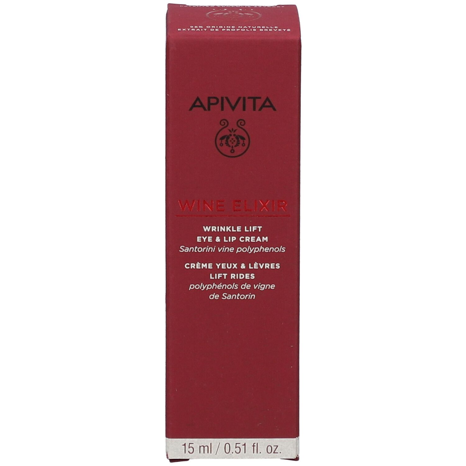 APIVITA Wine Elixir Crème yeux & lèvres lift rides