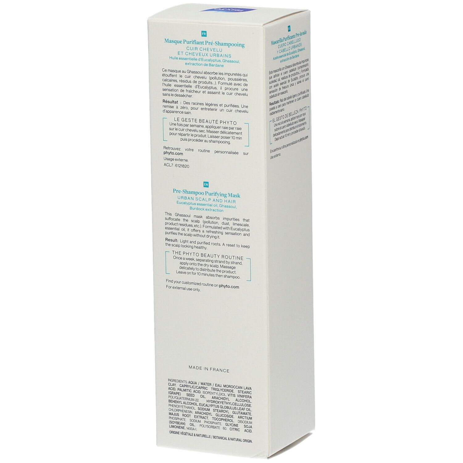 PHYTO PHYTODETOX Masque purifiant pré-shampooing