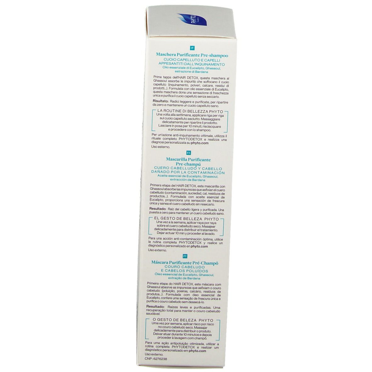 PHYTO PHYTODETOX Masque purifiant pré-shampooing
