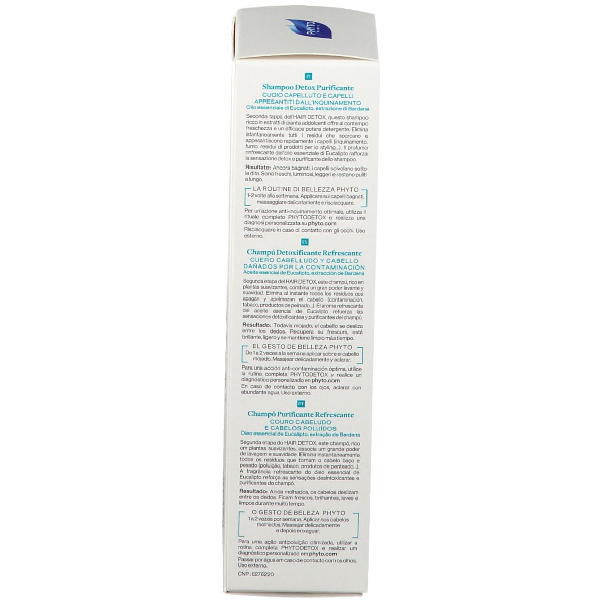 PHYTODETOX Shampooing Détoxifiant Fraîcheur