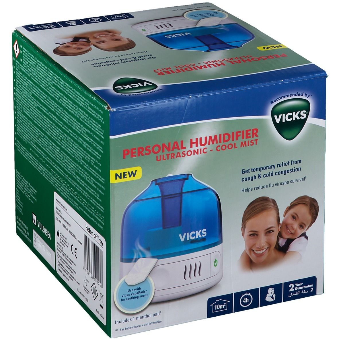 Vicks® Humidificateur personnel à Ultrason CoolMist VUL505E4