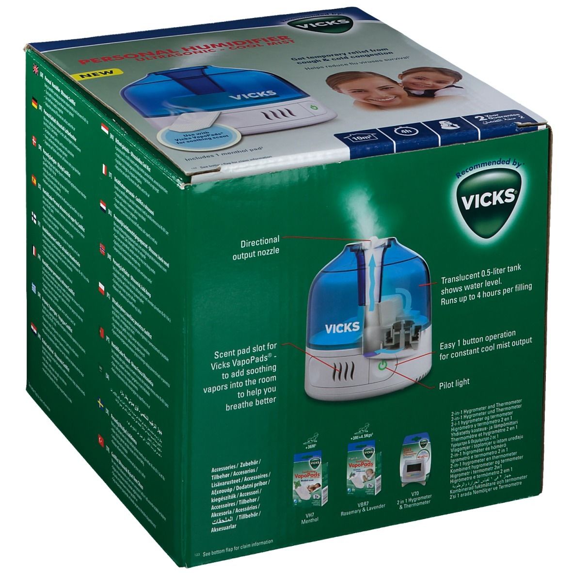 Vicks® Humidificateur personnel à Ultrason CoolMist VUL505E4