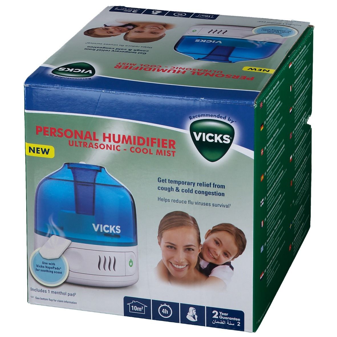 Vicks® Humidificateur personnel à Ultrason CoolMist VUL505E4