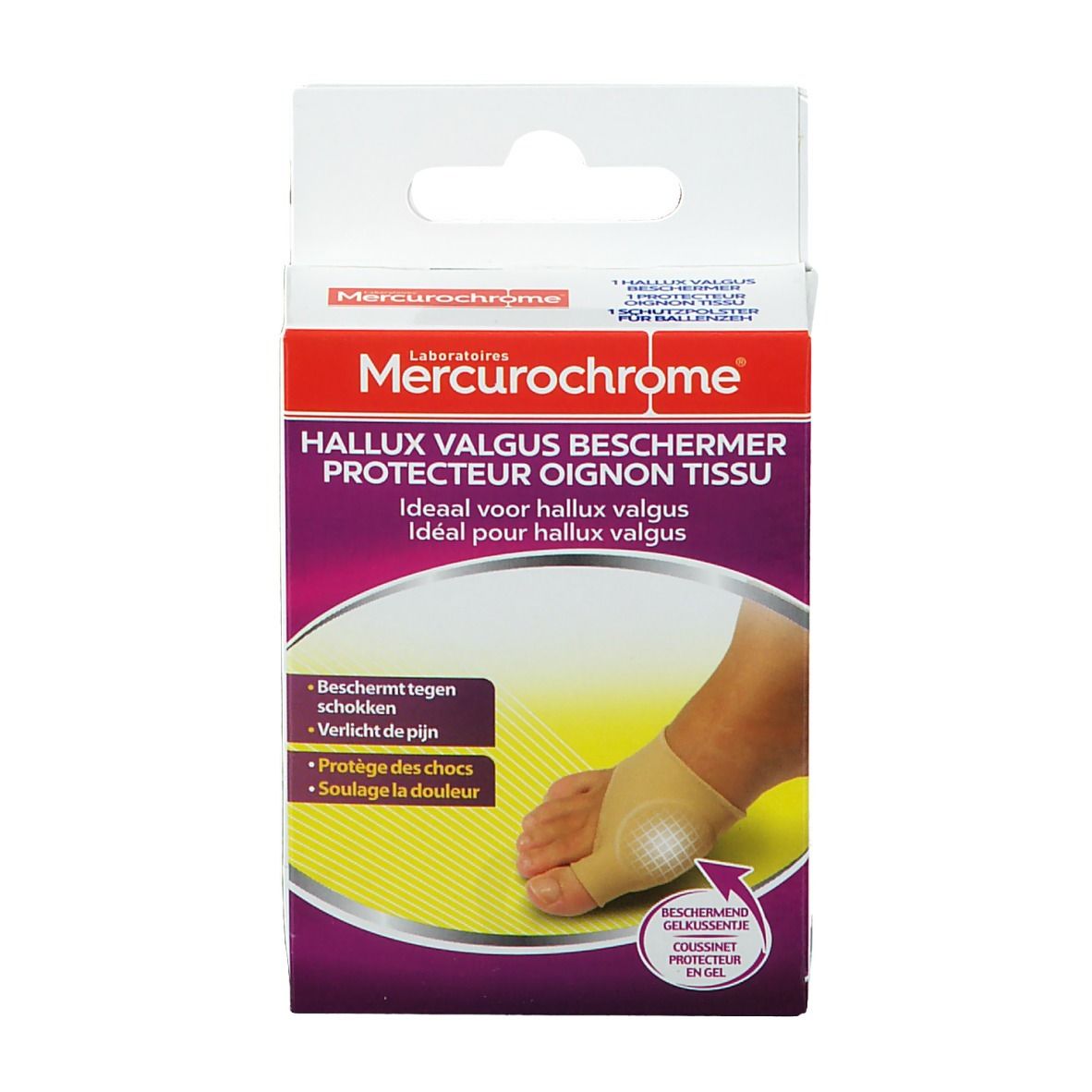 Mercurochrome® Protecteur oignon tissu