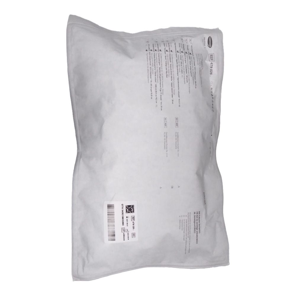 Emballage du Set De Sondage Hartmann. Sac blanc avec informations et code-barres.